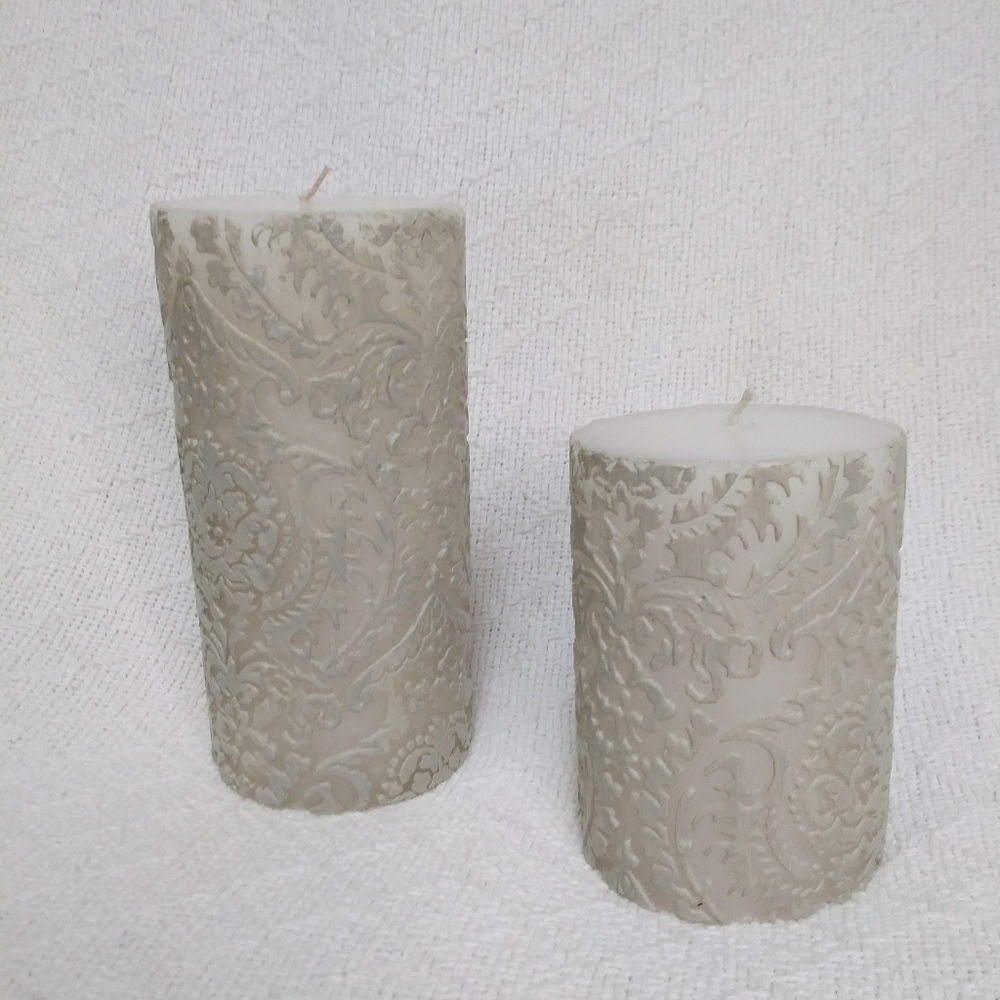 Set of Target Home Scroll Work Candles